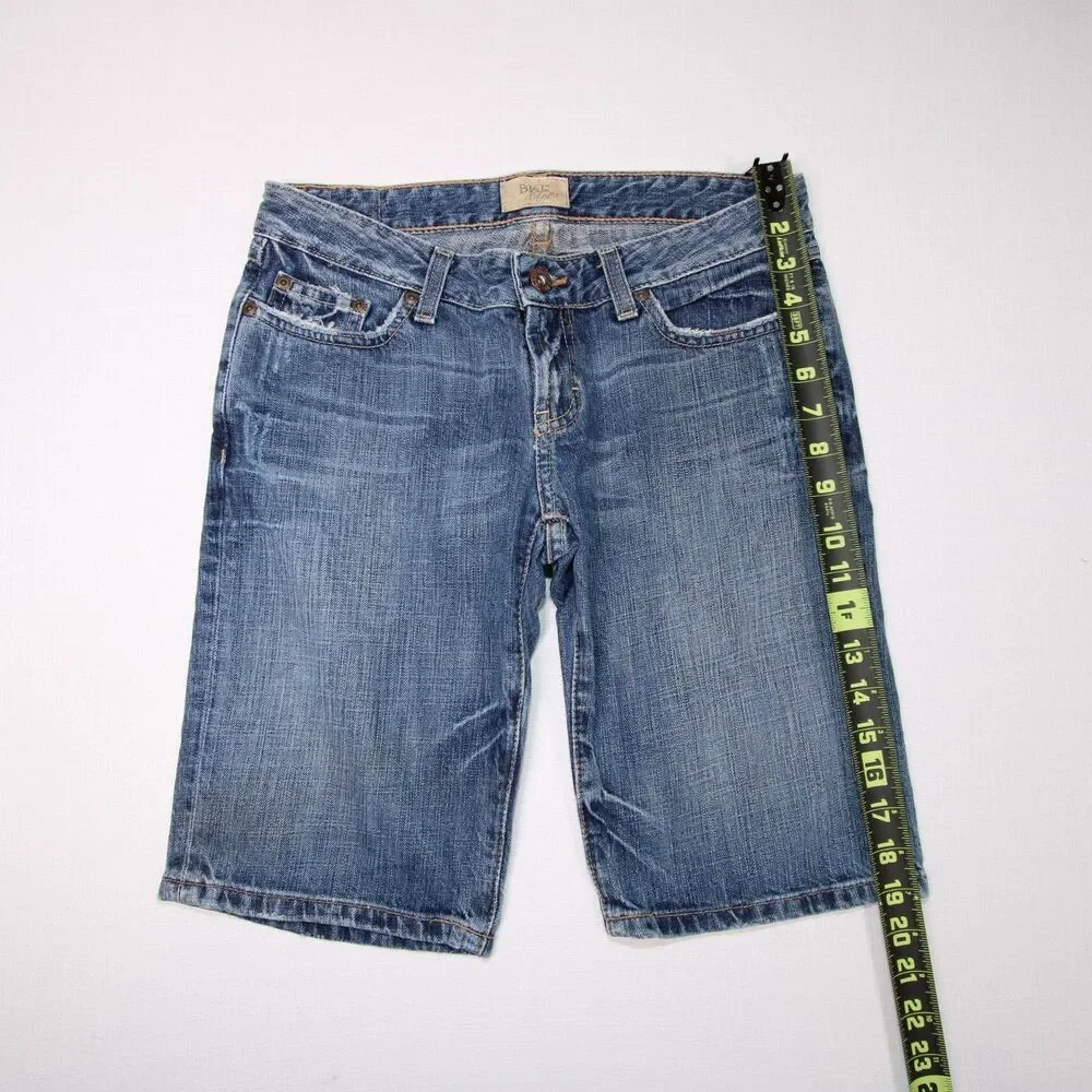 BKE Denim Medium Wash Blue Jean Bermuda Shorts Women's Size 27